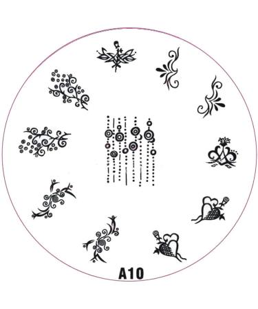 ++SPECIAL ITEM++ Stamping stencil A-series: A10 Circles Hearts