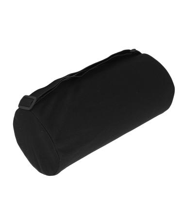 Waist Support Cylinder Pillow - Adjustable Back Roll Lumbar Support for Office Chairs - Comfortable Black Pillows for Home & Travel - Buy Online on GoSupps.com