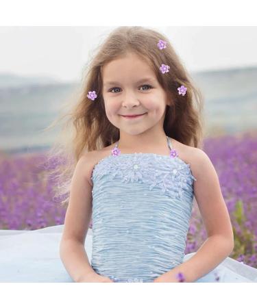 SOVOEY 30pcs Purple Hair Accessories: Mini Flower Hair Clips & Barrettes for Girls & Women - Wedding Decorative Pins - Buy Online on GoSupps.com