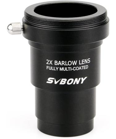 SVBONY 2X 1.25 Metal Barlow Lens with M42x0.75 Camera Connect Interface - Telescope Accessory for Astrophotography - Buy Online on GoSupps.com