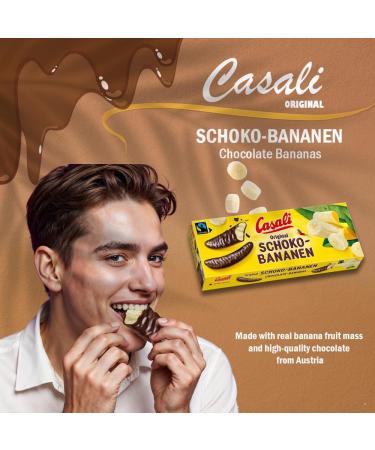  SORINA Casali Chocolate Bananas - Irresistible Chocolate Coated Banana Candies - 48 Pieces 600 g - 6x - Buy Online on GoSupps.com