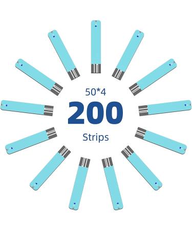 Metene TD-4116 Blood Glucose Test Strips 200 Count - For Diabetes Monitoring with TD-4116 Glucose Monitor - Buy Online on GoSupps.com