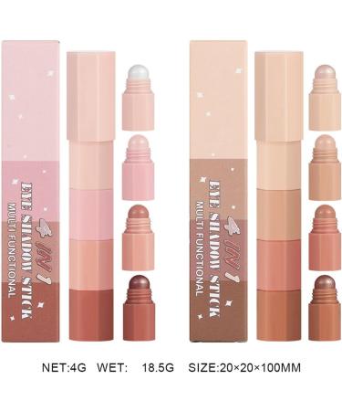 CHSEEO Eyeshadow stick 8 colors eyeshadow pencils eyeshadow cream highly pigmented waterproof durable quickdrying matte eyeshadow stick 64 2 pieces - Buy Online on GoSupps.com