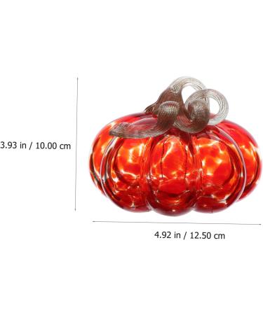 Ciieeo 2pcs autumn desktop with lights glass pumpkin jar American Country decorate glass pumpkin decorations Collection desk with cover dispenser manual Redx2pcs 12.5x12.5cmx2pcs - Buy Online on GoSupps.com