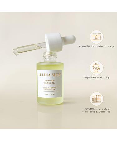 Uplifting Facial Oil - Hydrate & Soften Skin | Argan Grapeseed & Sunflower Oils - International Shipping Available - Buy Online on GoSupps.com
