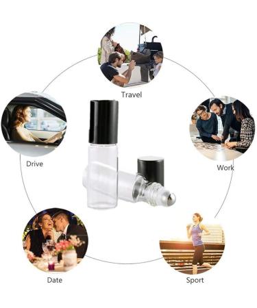 XD E-commerce Essential Oil Roller Bottles - Empty Glass Roll-On Containers for Easy Use | Refillable Essential Oil Bottles - Buy Online on GoSupps.com