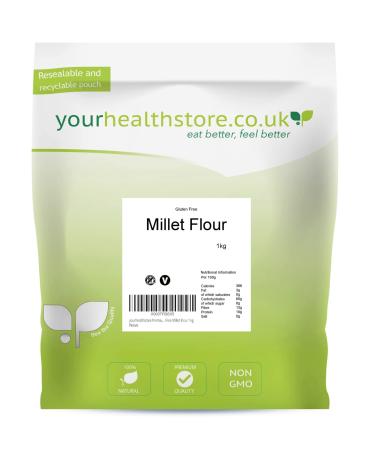 yourhealthstore Premium Gluten Free Millet Flour 1kg 1 kg (Pack of 1)