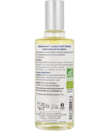 Natessance - Fair Trade Organic Argan Oil - 100% Pure - Certified Organic - 50ml Bottle - Buy Online on GoSupps.com
