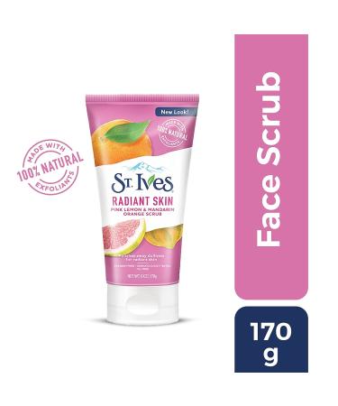 Even and Bright Pink Lemon & Mandarin Orange Scrub - Hypoallergenic Paraben-Free Pore-Friendly | 170g - Buy Online on GoSupps.com