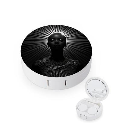 Contact Lens Case Woman Standing Portable Travel Contact Lens Box Contact Lens Storage Box