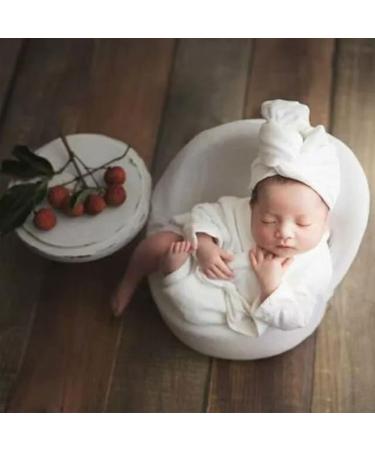 Cartbag Newborn Baby Photo Props - Pink & White Bathrobe & Towel Sets for Girls 0-6 Months - Buy Online on GoSupps.com