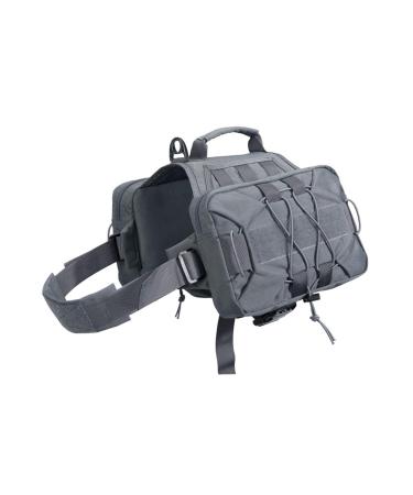 Excellent elite spanker service hunt dog backpack backpack dog harness saddlebag hundred bag adjustable moll dog backpack for medium-sized large dog (gry-l) l gray - Buy Online on GoSupps.com