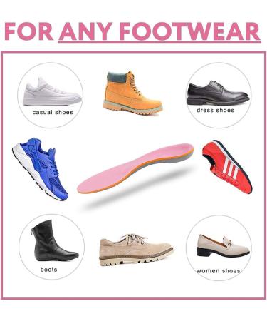 Women's Arch Support Orthotic Shoe Inserts UK-5-24CM (9.44 inches) - Pink - Buy Online on GoSupps.com