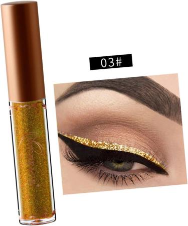 Didiseaon 2pcs Pearlescent Liquid Eyeliner Glitter Liner for Eyes Liquid Glitter Eyeshadow Flash Miss Metal - Buy Online on GoSupps.com