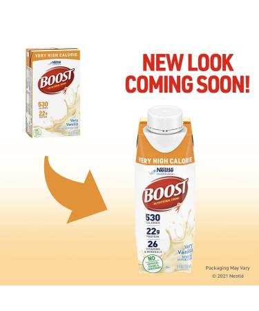 Boost Very High Calorie Nutritional Drink - Very Vanilla - 8oz Box (Pack of 27) - Buy Online on GoSupps.com