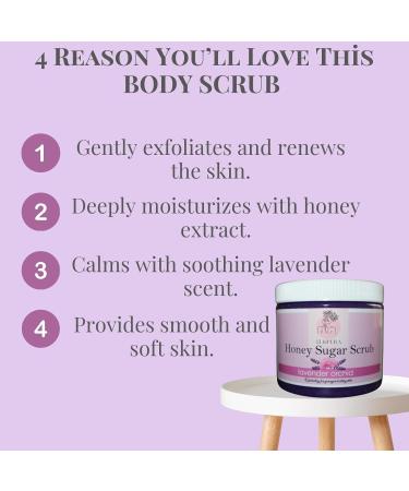 Honey Sugar Scrub Lavender Orchid (16 Fl Oz (Pack of 1) Lavender Orchid 4 Fl Oz (Pack of 4) - Buy Online on GoSupps.com