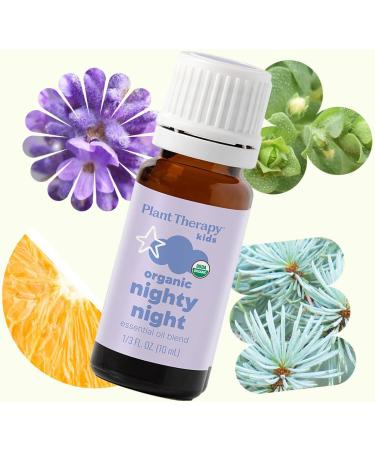 Plant Therapy Kids Organic Nighty Night Essential Oil Blend for Sleep 10 mL (1/3 oz) 100% Pure Undiluted USDA Certified Organic Encourages a Good Night's Rest - Buy Online on GoSupps.com