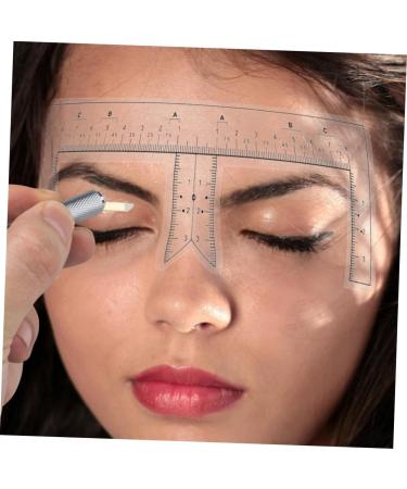 FOMIYES 100pcs Eyebrow Design Ruler Eyebrow Ruler Brow Template Drawing Tool Disposable Positioning Ruler - Buy Online on GoSupps.com
