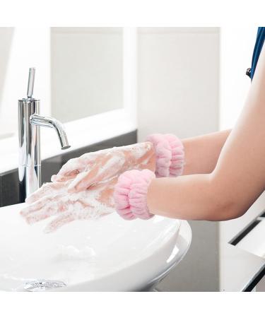 Fancylovesotio Microfiber Wrist Towels - 3 Pairs of Spa Washbands for Women and Girls in Black, Gray, Pink - Buy Online on GoSupps.com