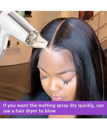 Melting Spray and Holding Spray Glue-Less Hair Adhesive Spray for Closure Lace Wigs All-Day Hold Daily Wig Application 200ml - Buy Online on GoSupps.com