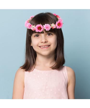 Cinaci Handmade Adjustable Sunflower Flower Wreath - Bridal Crown Garland for Weddings Parties & Girls - 8 Pieces - Buy Online on GoSupps.com