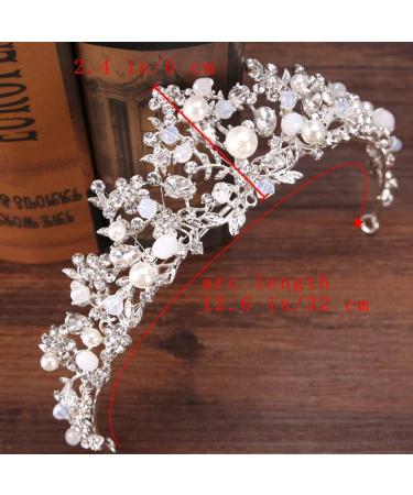 Uranian Silver Crowns and Tiaras - Bridal Wedding Accessories for Women and Girls - Buy Online on GoSupps.com