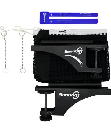 Sanung S405 Professional Table Tennis Net & Post Set | Foldable High Duty Ping Pong Screw-on Clamp | Stable Base | Easy to Install - Buy Online on GoSupps.com