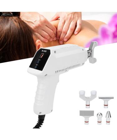Professional 6-Speed Electrical Spine Chiropractor Massage Device - White EU | Advanced Corrector Massage Gun for Pain Relief & Vertebral Support - Buy Online on GoSupps.com