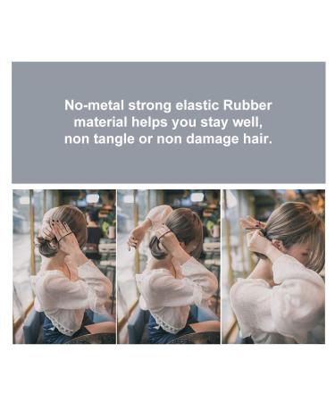 Elastic Hair Ties ECADY (100-Pack) - No-Metal Hair Bands Ponytail Holder in 5 Neutral Colors - 4mm - Hair Accessories for Women and Girls - Buy Online on GoSupps.com