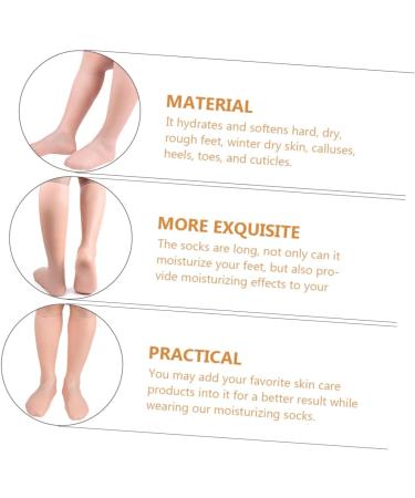 Beatifufu 1pair Exfoliating Moisturizing Socks Moisturizing Long Socks Moisturizing Socks Foot Cover Foot Care Supplies Moisturizing Repairing Socks Anti-cracking Foot Covers Foot Care Socks - Buy Online on GoSupps.com