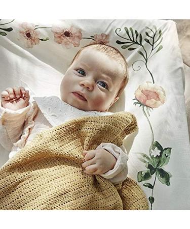 Elodie Details Universal Changing Pad Covers (2-Pack) - 100% Oeko-Tex Cotton - Meadow Flower White/Beige - 74 x 48 cm - Buy Online on GoSupps.com