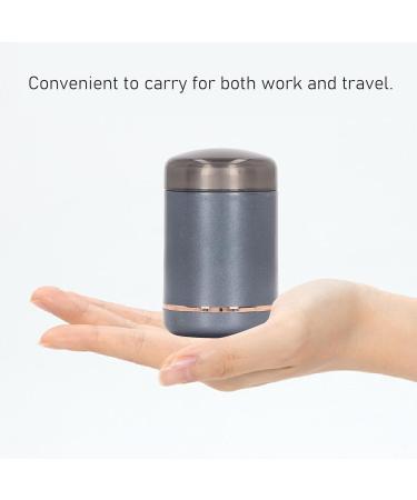 Electric Beard Cutter ABS Aluminum Alloy LED Indicator Mini Beard Trimmer 3W Rechargeable Pocket Size 6000RPM Portable for Travel (Black Gray) - Buy Online on GoSupps.com