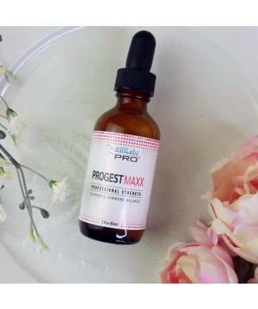 Progest MAXX Progesterone Oil | Natural Bioidentical Progesterone for Women | Hot Flashes & Menopause Relief | 2oz Bottle - Six Month Supply - Buy Online on GoSupps.com