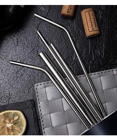ColorStraw 50Pack Reusable Metal Straws.Ultra Long 10.5 Stainless Steel Drinking Straws in Bulk For Wholesale.265mm Long Straight Curved Metal Drinking Straws for 20/30oz Tumblers Yeti (50Pcs all bent Silver-10.5") - Buy Online on GoSupps.com