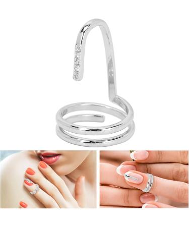 TARSHYRY Fingernail Ring Decorative Nail Ring Fashion Fingertip Jewelry Nail Art Ring Ladies Wearing Nail Accessories(3050 Platinum) - Buy Online on GoSupps.com