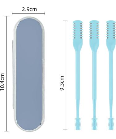 3 Pack Nose Hair Trimmer - 2 in 1 Professional Double Headed Hair Clipper & Remover (Blue) - Perfect for Men & Women - International Shipping Available - Buy Online on GoSupps.com