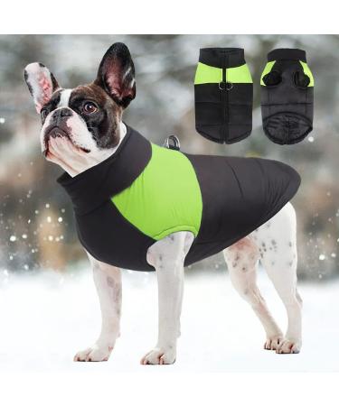 Femax Waterproof Dog Coat - Warm Winter Jacket for Small to Large Dogs | Padded Puppy Vest for Cold Weather - Green 5XL - Buy Online on GoSupps.com