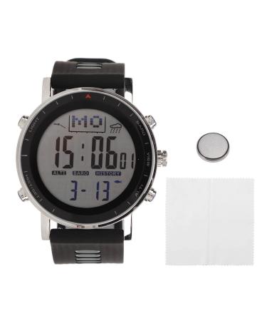 AYNEFY Altimeter Barometer Watch Compass Multifunctional Waterproof Hiking Black / Gray