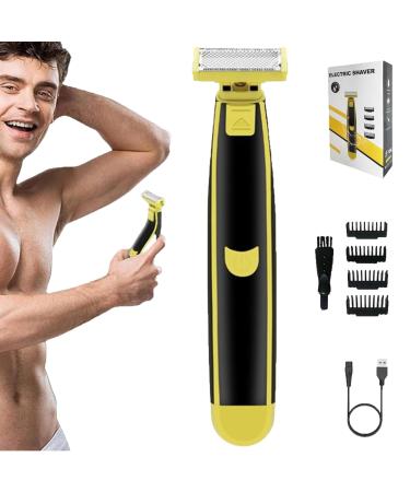 Stellaya Shaver Full Body Washed Wet & Dry Shaver Stellaya Razor Waterproof Male Hygiene Razor Stellaya Electric Body Hair Trimmer for Men with 4 Types Of Limited-Length Combs (1)