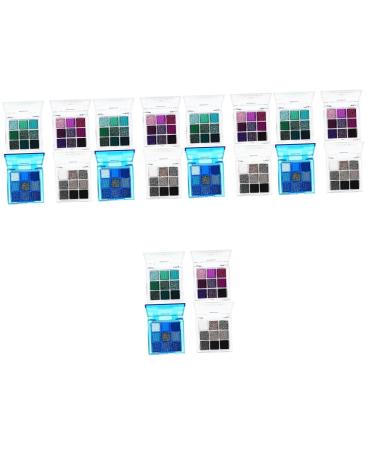 FOMIYES 20 Pcs Eye Shadow Palette Bright Eyeshadow Palette Glitter Eyeshadow Eye Makeup Palette Plastic 1 count (Pack of 1) Multix5pcs
