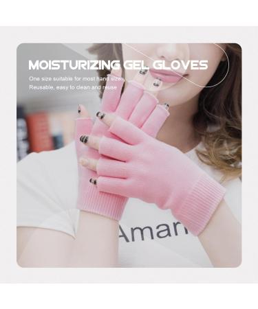 FOMIYES 2 Pairs Gel Moisturizing Gloves Thermal Gloves Men Moisturizing Repair Gloves Mens Glives Overnight Gloves Skin Care Gel Gloves Cotton Protection Hand Gloves Women's Knitting Pink - Buy Online on GoSupps.com