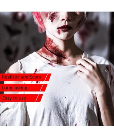 Bowitzki Realistic Fake Blood 30ml - Halloween SFX Makeup Liquid for Zombie Vampires - 1 oz Party Face & Body Paint - Buy Online on GoSupps.com