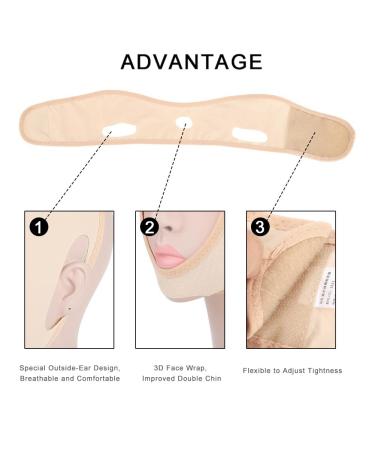 V-Line Mask & Face Lift Band | Double Chin Strap for Facial Slimming & Firming | International Shipping Available - Buy Online on GoSupps.com