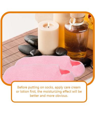 Healvian 3 Pairs Aloe Socks Moisturizing Spa Socks Infused Socks Gel Sleeping Fuzzy Socks Dry Feet Socks Lotion Socks for Women Men Repairing Softening Dry Cracked Feet Skins - Buy Online on GoSupps.com