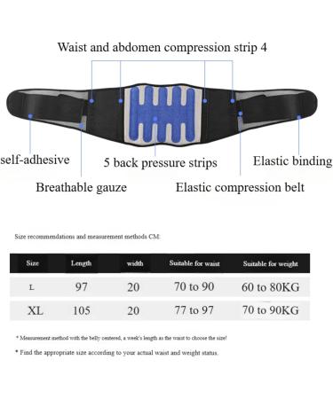 MOILO Back brace to relieve sciatica herniation lumbar disc curvature sprained back support belt adjustable support. For yoga sports fitness weightlifting suitable for men and women (Large) - Buy Online on GoSupps.com