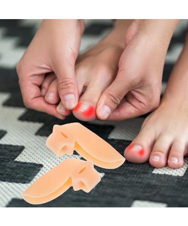 4 Pairs Silicone Toe Separator Hammer Toe Corrector Bunion Corrector - Skin Color - Buy Online on GoSupps.com