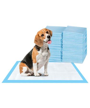 ScratchMe Super-Absorbent Waterproof Dog and Puppy Pet Training Pad, Housebreaking Pet Pad,Blue Small 50PCS