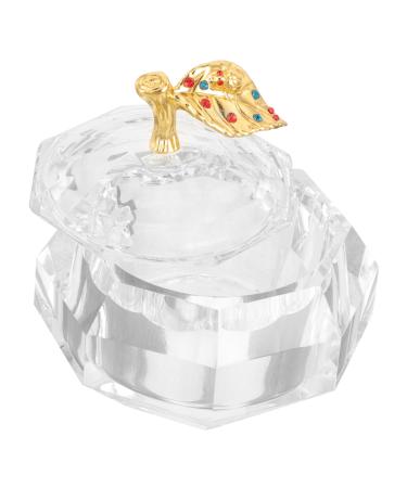 minkissy nail cups manicure nail dish cup acrylic nail supplies nail dappen dish nail liquid holder nail dish cups dish for acrylic nails nail dish bowl thicken Glass Manicure tools