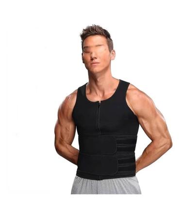 CSCDD Men Back Waist Posture Corrector Adjustable Adult Correction Belt Waist Trainer Shoulder Lumbar Brace Spine Support Belt Vest(Large) B Large