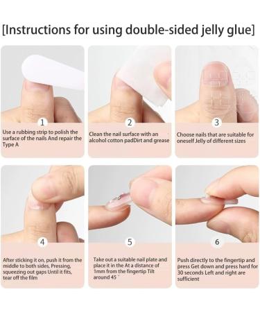 AJTUTUS French Tip Press on s Long False s Fake s Full Cover Stick on s for Women and Girls - Buy Online on GoSupps.com